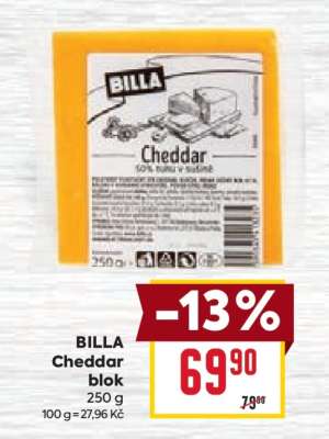 BILLA Cheddar blok