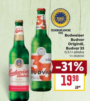 Budweiser Budvar Original Budvar 33