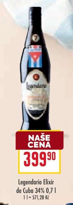 Legendario Elixir de Cuba 34% 0,7 l