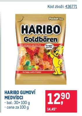 HARIBO GUMOVÍ MEDVÍDCI