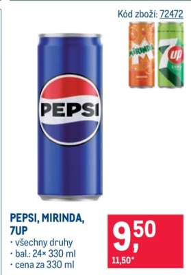 Pepsi, Mirinda, 7Up