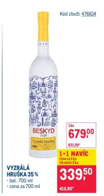 VYZRÁLÁ HRUŠKA 35 %