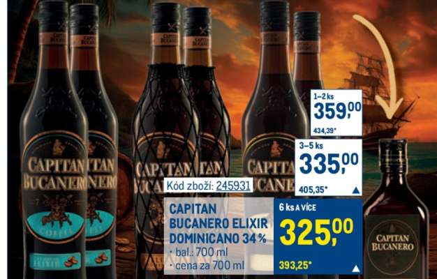 CAPITAN BUCANERO ELIXIR DOMINICANO 34 %