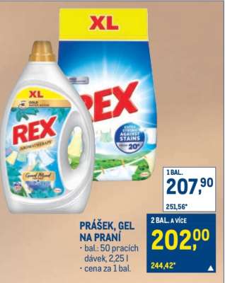 PRÁŠEK, GEL NA PRANÍ