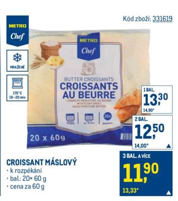 Croissant máslový