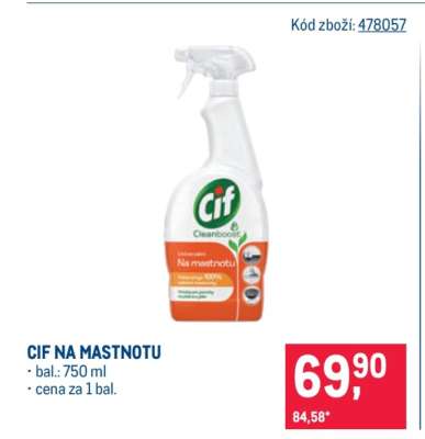 CIF NA MASTNOTU