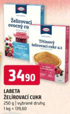 Labeta
 Želírovací cukr