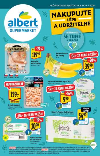 Leták Albert Supermarket - 18.6.2025 - 1.7.2025.