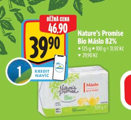 Nature's Promise Bio Máslo 82
