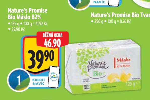 Nature's Promise Bio Máslo 82
