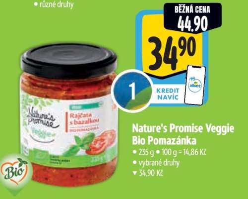 Nature’s Promise Veggie Bio Pomazánka