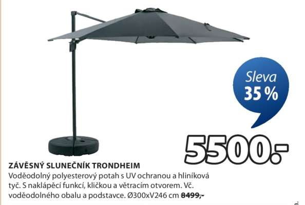ZÁVĚSNÝ SLUNEČNÍK TRONDHEIM