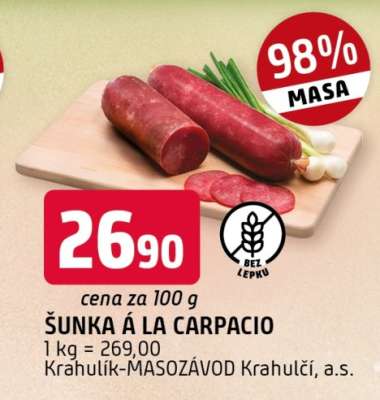 Šunka à la Carpacio