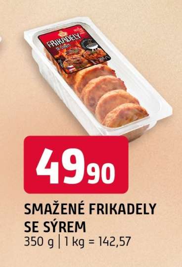 Smažené frikadely se sýrem