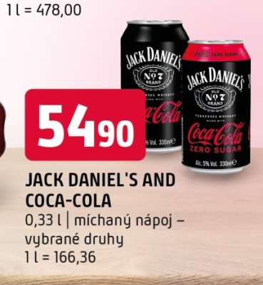 JACK DANIEL'S AND COCA-COLA