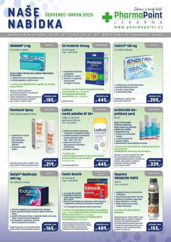 Leták PharmaPoint - 1.7.2025 - 31.8.2025.