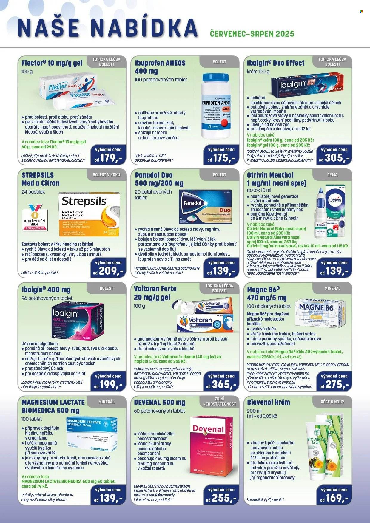 Leták PharmaPoint - 1.7.2025 - 31.8.2025. Strana 2