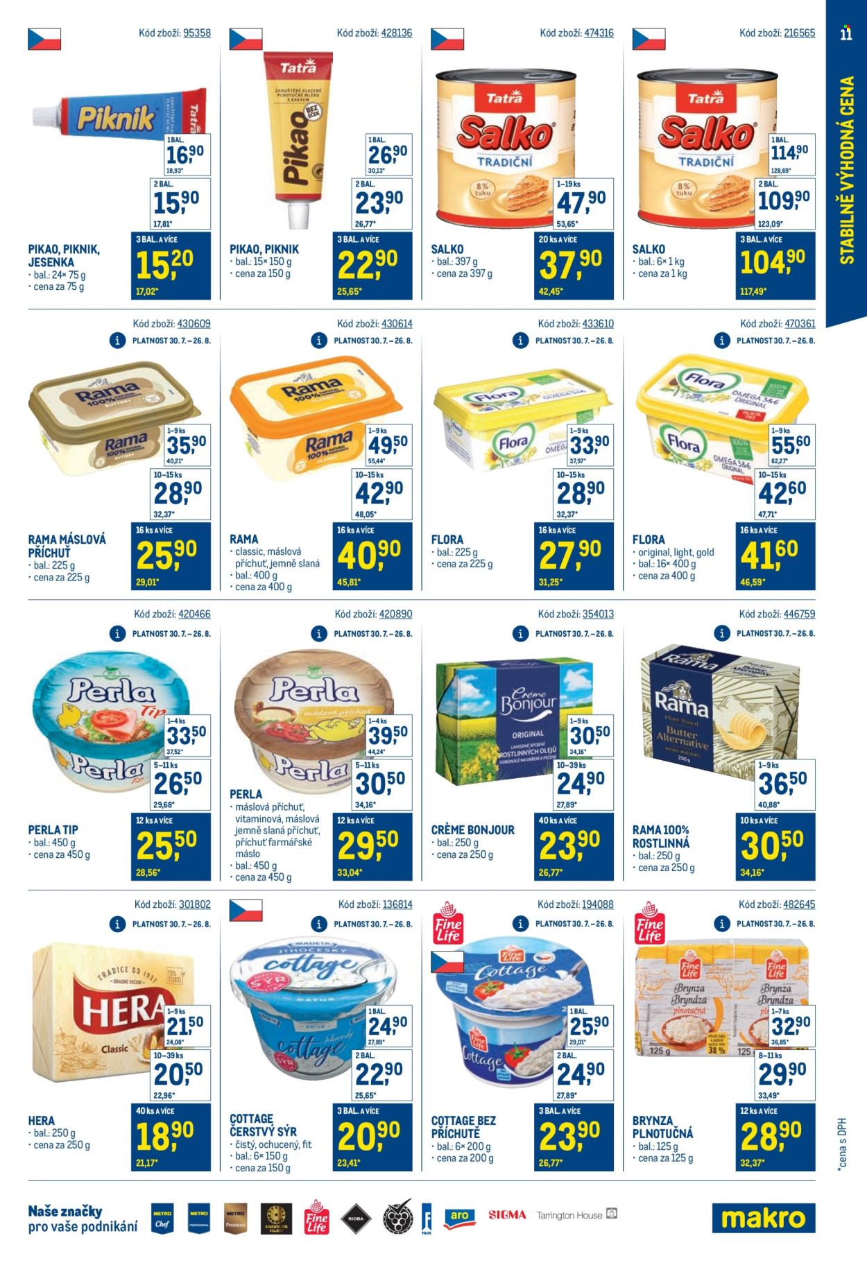 Leták MAKRO - 30.7.2025 - 23.9.2025. Strana 11