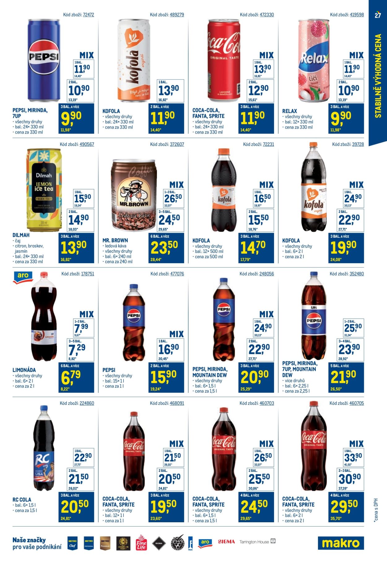 Leták MAKRO - 30.7.2025 - 23.9.2025. Strana 27