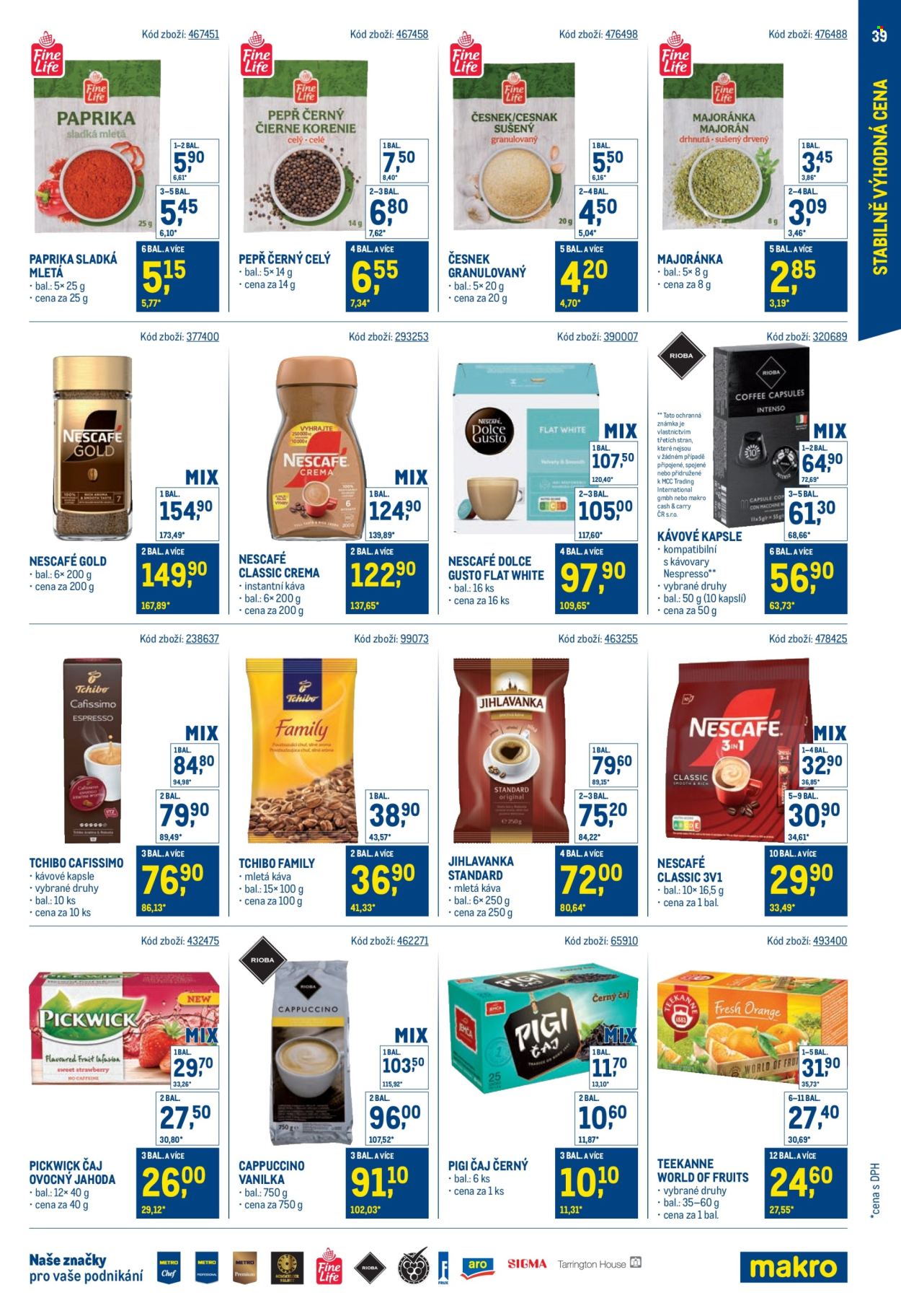 Leták MAKRO - 30.7.2025 - 23.9.2025. Strana 39