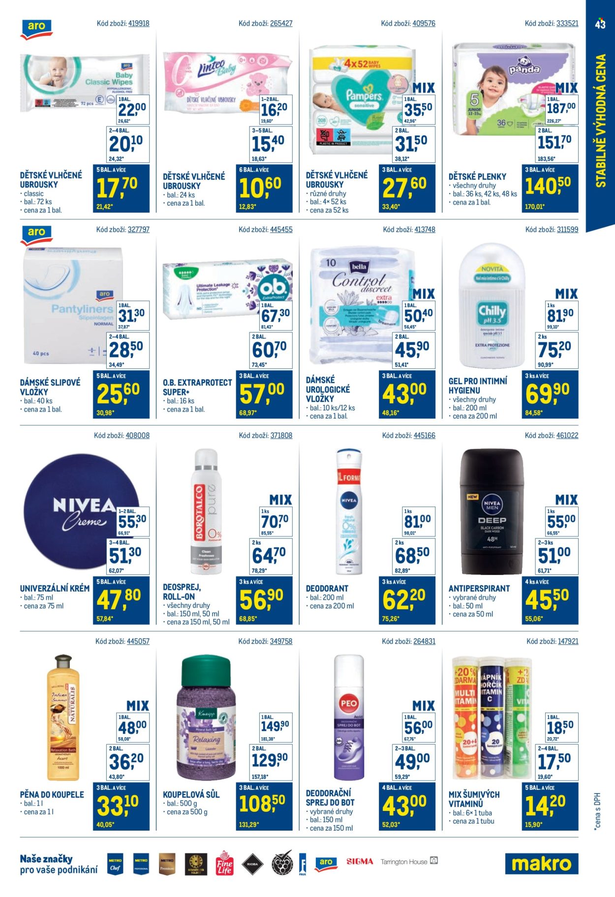 Leták MAKRO - 30.7.2025 - 23.9.2025. Strana 43