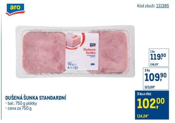 Dušená šunka standardní