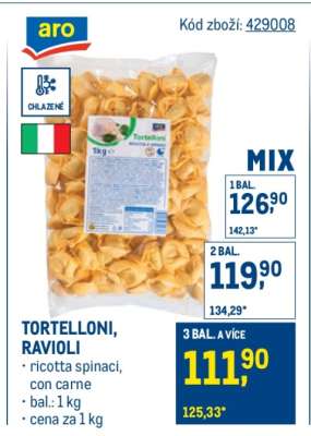 TORTELLONI, RAVIOLI