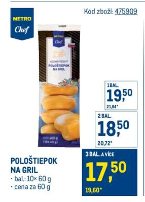 Pološtiepok na gril