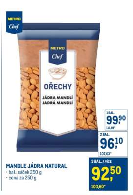 Mandle jádra natural