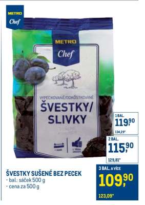 ŠVESTKY SUŠENÉ BEZ PECEK