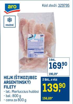 Hejk (Štikozubec argentinský), filety