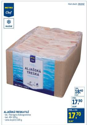 Aljašská treska filé