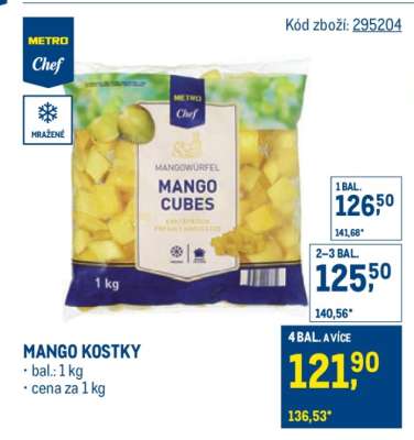 Mango kostky