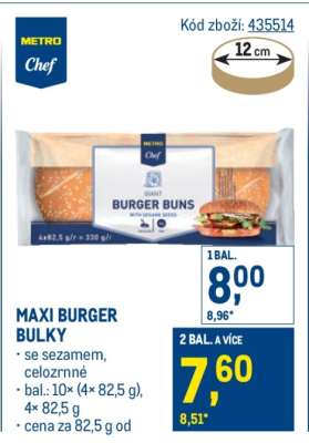 Maxi burger bulky