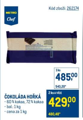 Čokoláda hořká