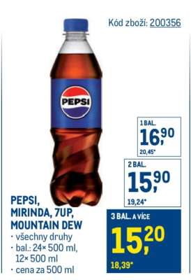 Pepsi Mirinda 7UP, Mountain Dew