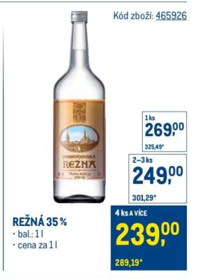 Režná 35 %