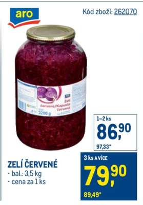 Zelí červené