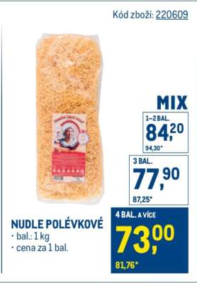 Nudle polévkové