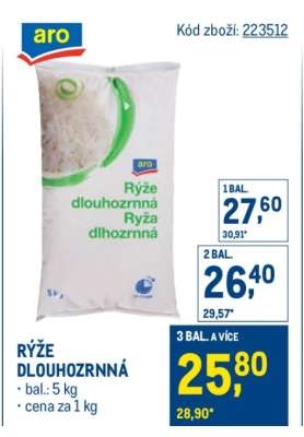 Rýže dlouhozrnná