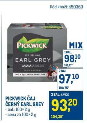 PICKWICK ČAJ ČERNÝ EARL GREY