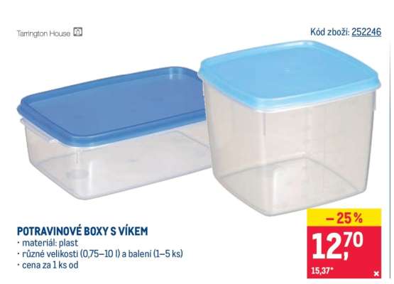 POTRAVINOVÉ BOXY S VÍKEM
