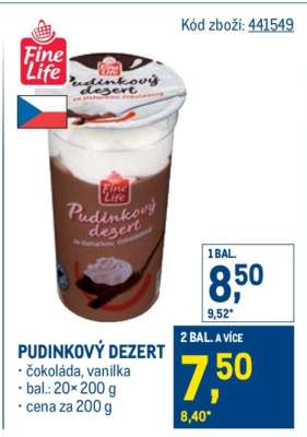 PUDINKOVÝ DEZERT
