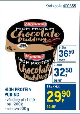 High protein puding