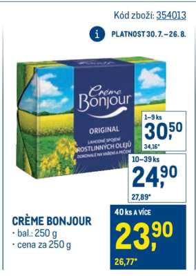 Créme Bonjour