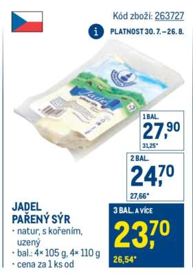 Jadel pařený sýr