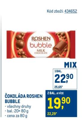 Čokoláda Roshen Bubble
