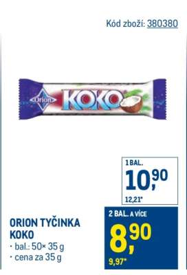 Orion tyčinka Koko