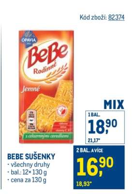 BeBe sušenky