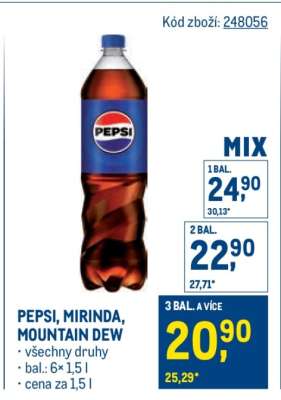 Pepsi, Mirinda, Mountain Dew